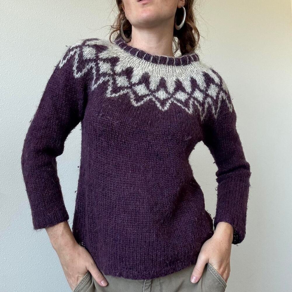 J davidson vintage icelandic wool sweater